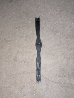 Black Rubber Girth with Stainless Buckles